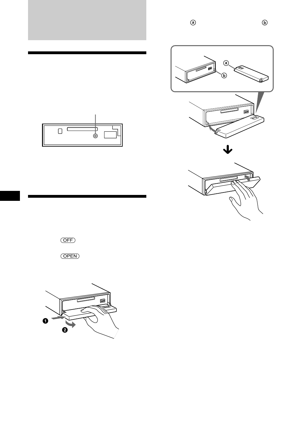 Komma igång, Återställa enheten, Ta bort frontpanelen | Sony MDX-C8900R User Manual | Page 98 / 186
