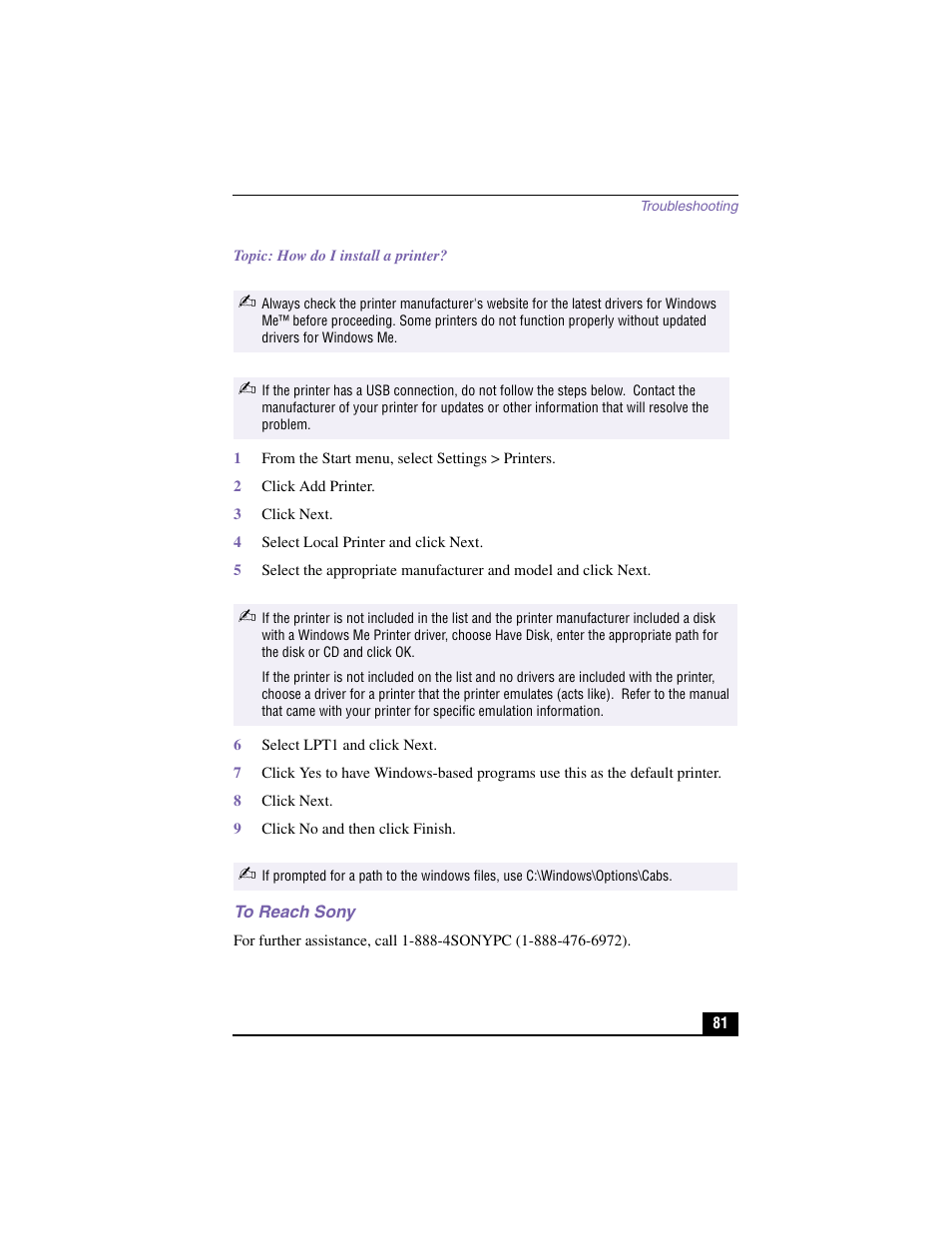 Sony PCV-RX370DS User Manual | Page 81 / 100