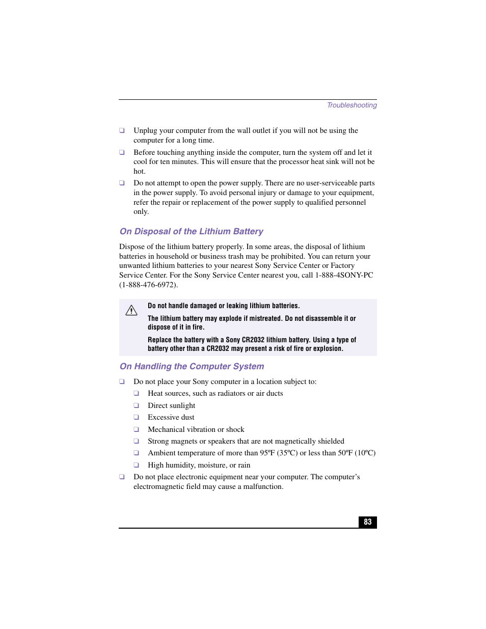 Sony PCV-RX370DS User Manual | Page 83 / 100