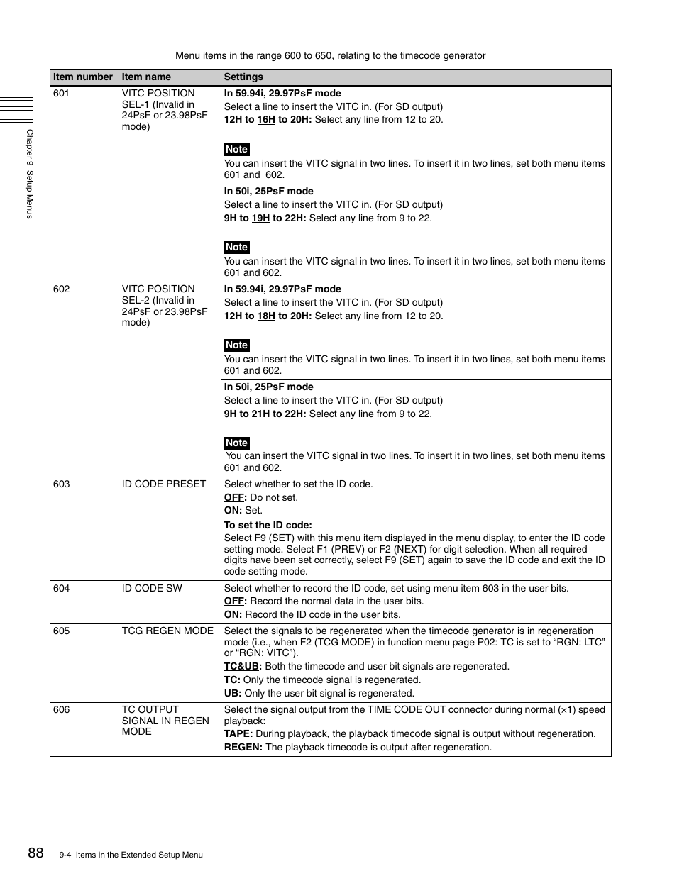 Sony HDW-1800 User Manual | Page 88 / 119