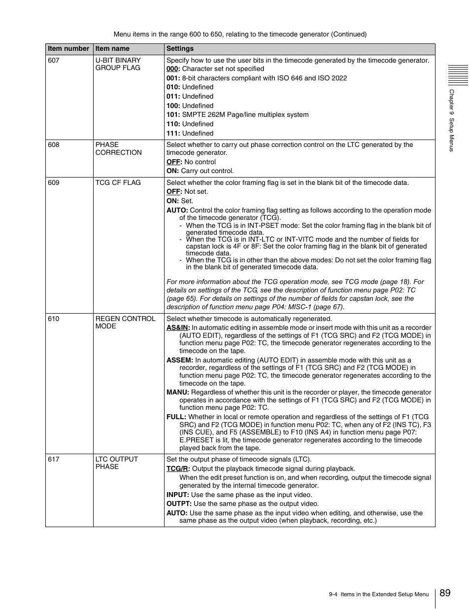 Sony HDW-1800 User Manual | Page 89 / 119