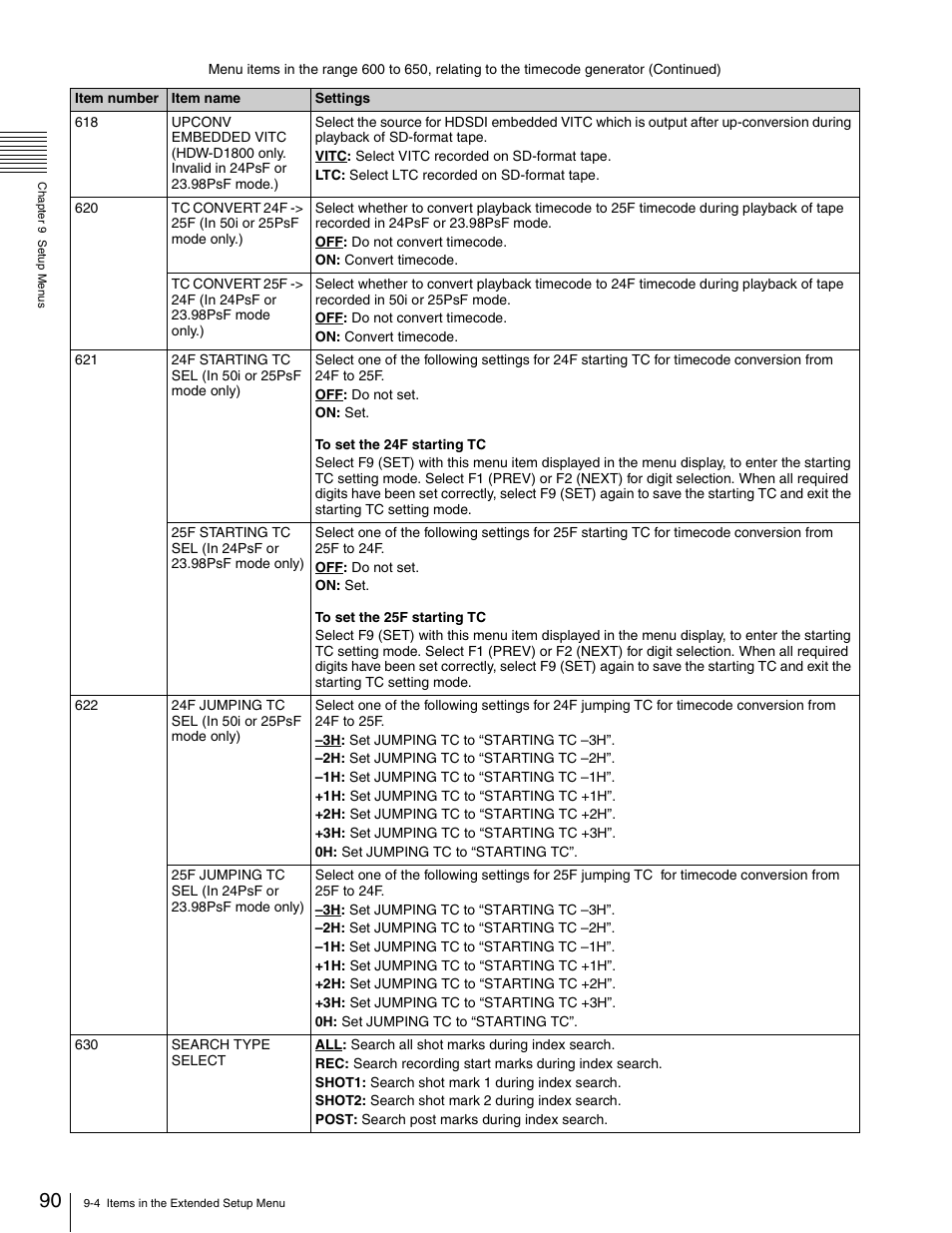 Sony HDW-1800 User Manual | Page 90 / 119