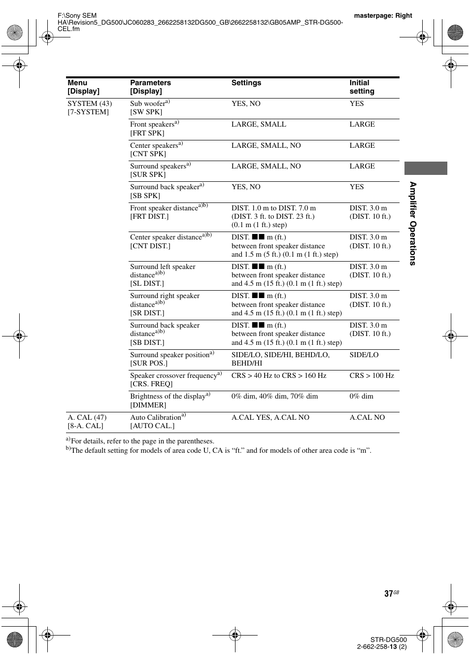 Sony STR-DG500 User Manual | Page 37 / 76