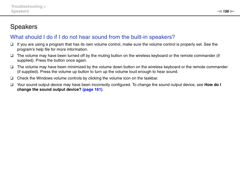 Speakers | Sony VPCL13 User Manual | Page 156 / 171