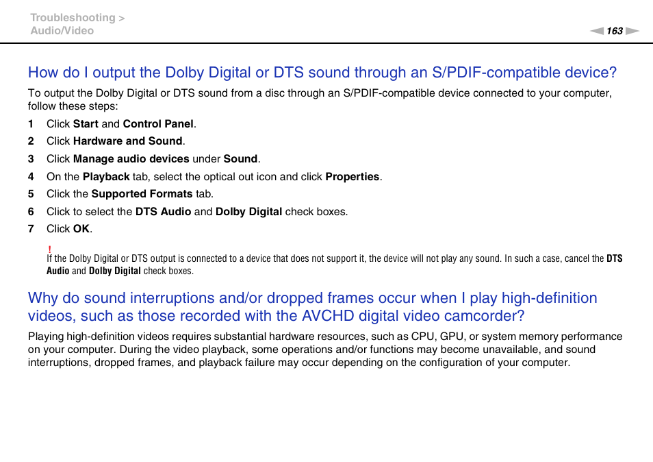 Sony VPCL13 User Manual | Page 163 / 171