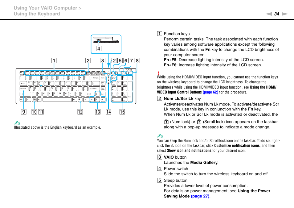 Sony VPCL13 User Manual | Page 34 / 171