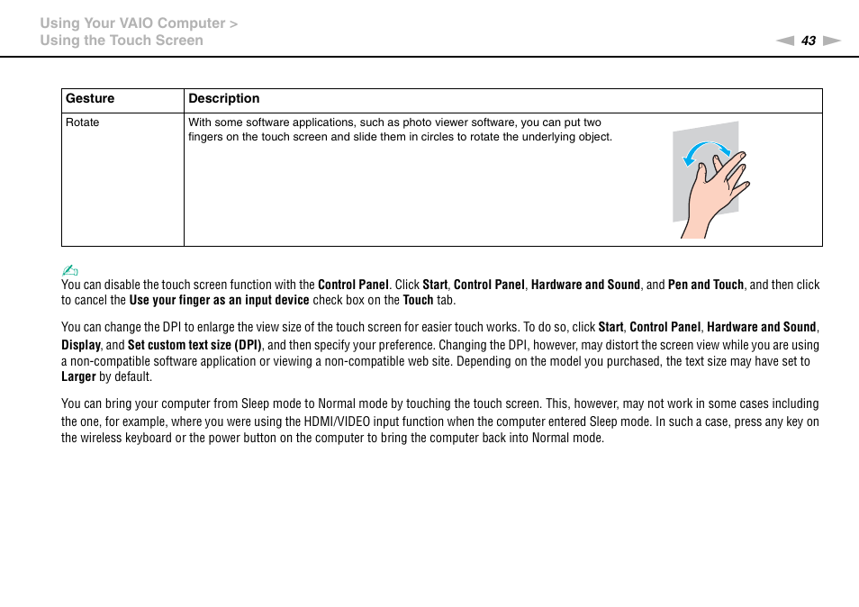 Sony VPCL13 User Manual | Page 43 / 171