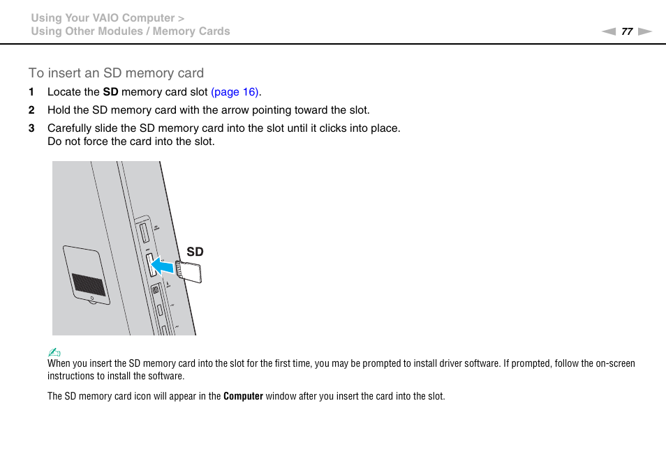 Sony VPCL13 User Manual | Page 77 / 171