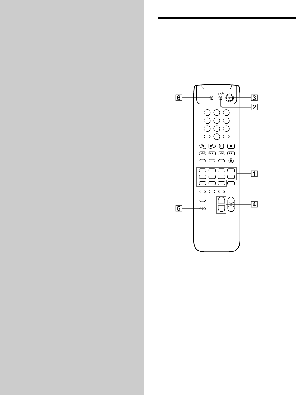 Location of parts and basic remote operations, Parts description | Sony RM-U401 User Manual | Page 4 / 16