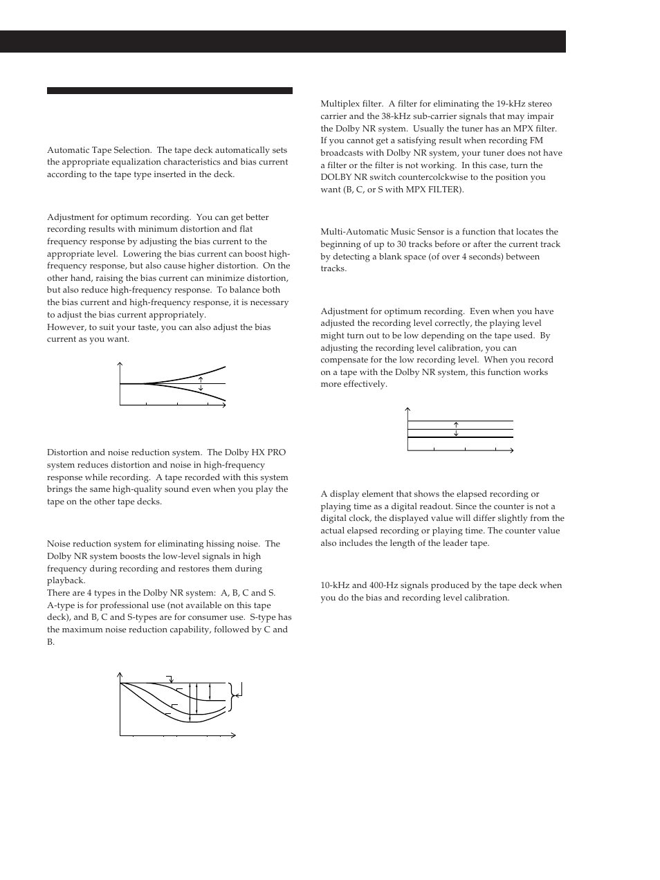 Glossary, Additional information 15 | Sony TC-KB920S User Manual | Page 15 / 64