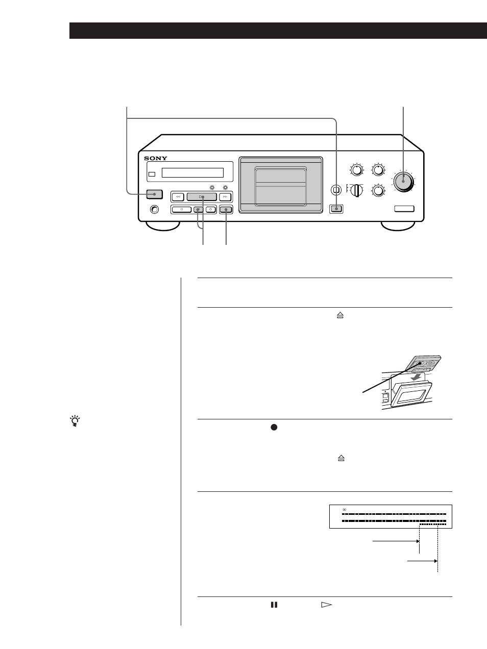 Enregistrement sur une cassette, Fonctions de base | Sony TC-KB920S User Manual | Page 22 / 64