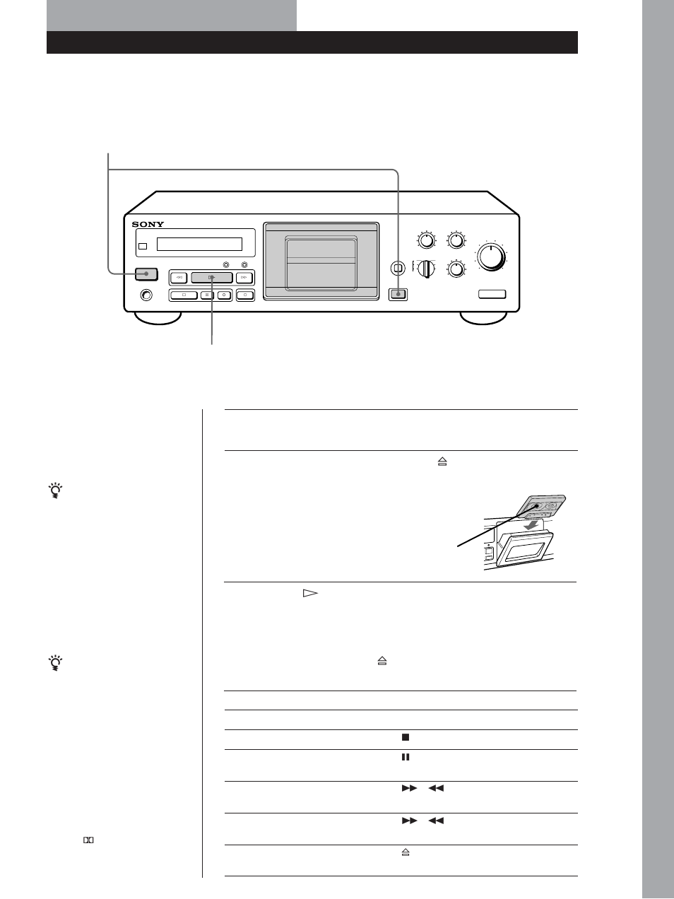 Reproducción de una cinta, Operaciones básicas 5, Operaciones básicas | Operaciones básicas z | Sony TC-KB920S User Manual | Page 37 / 64