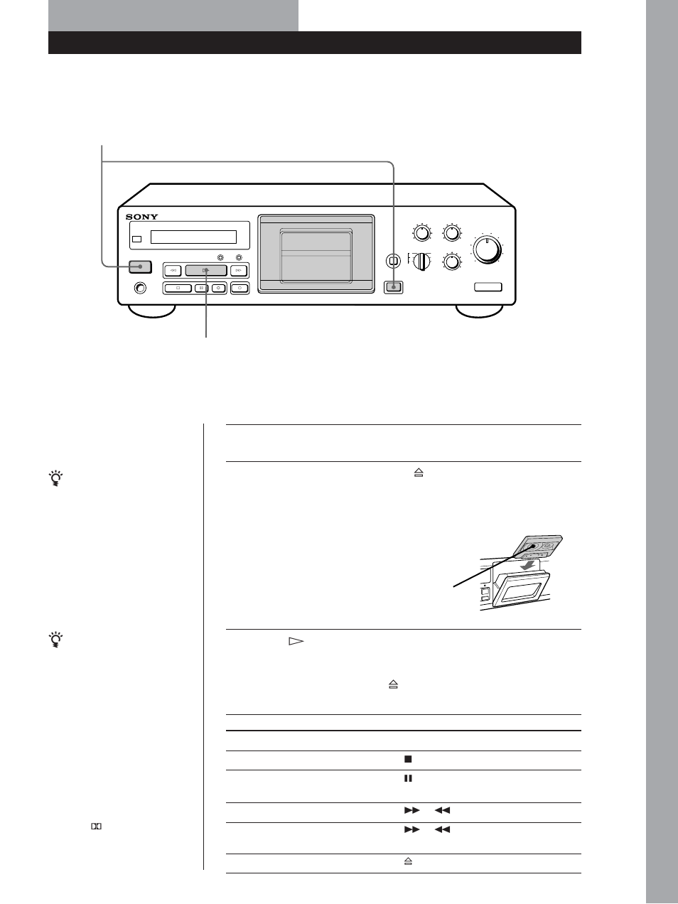 Playing a tape, Basic operations 5, Basic operations | Sony TC-KB920S User Manual | Page 5 / 64