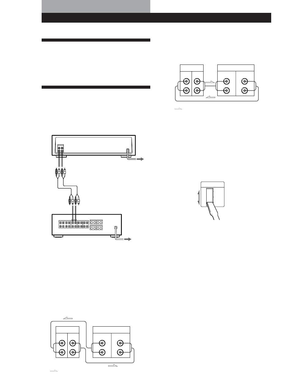 Preparativos, Desempacotamento, Ligação do sistema | Preparativos 4, Ligações, Ligação do cabo de alimentação ca, Qual é o próximo passo | Sony TC-KB920S User Manual | Page 52 / 64