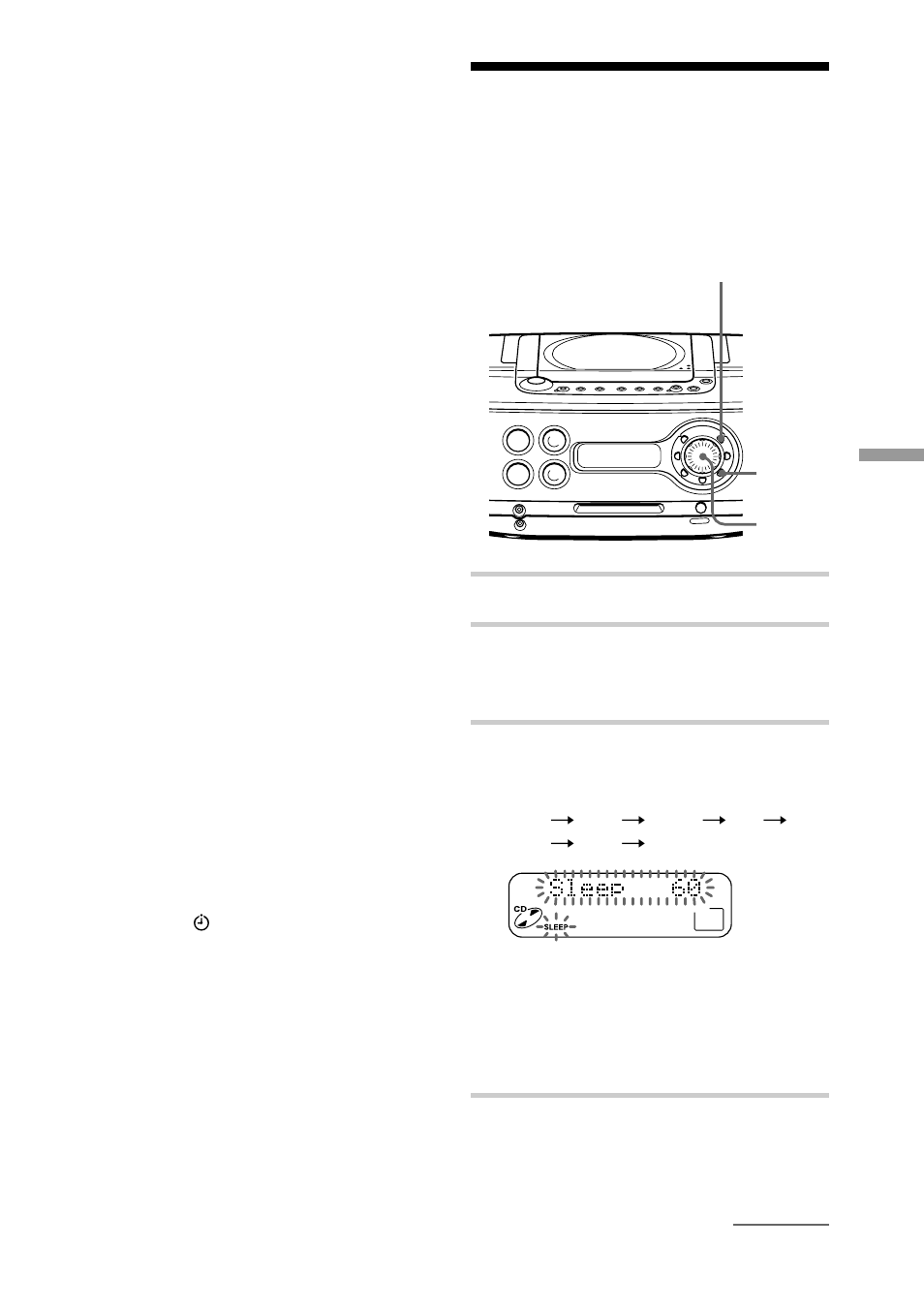 Falling asleep to music | Sony ZS-M30 User Manual | Page 37 / 108