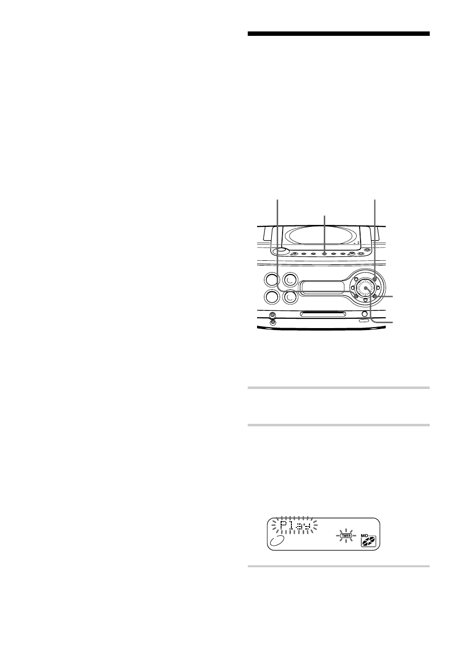 Timer-recording radio programmes | Sony ZS-M30 User Manual | Page 38 / 108