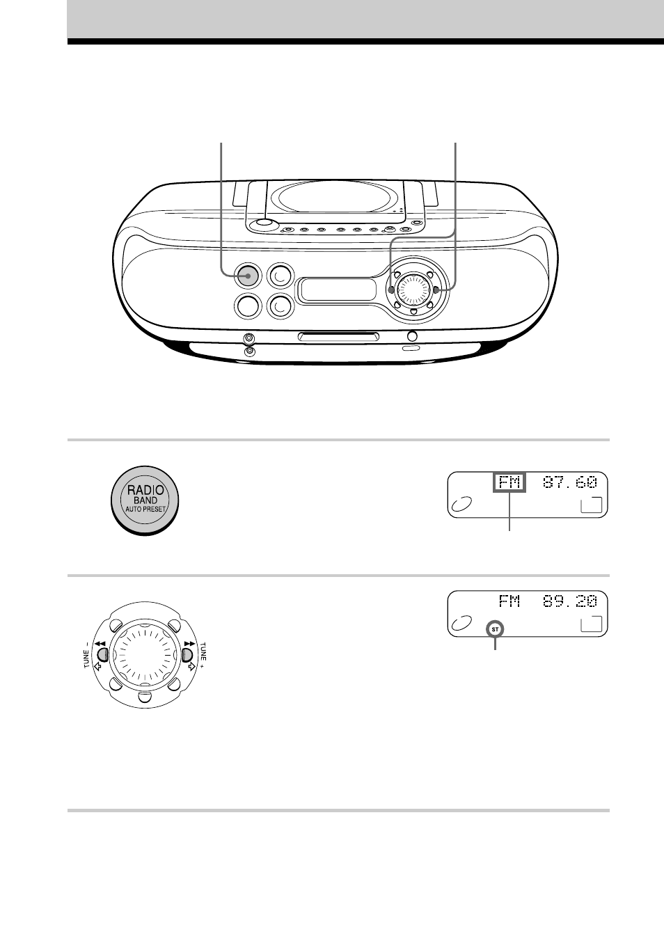 Recepción de la radio | Sony ZS-M30 User Manual | Page 62 / 108