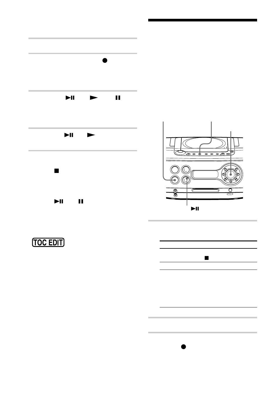 Ampliación del tiempo de grabación, Grabación monofónica) | Sony ZS-M30 User Manual | Page 74 / 108