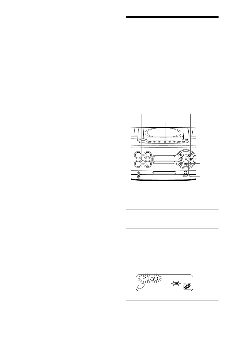 Grabación de programas de radio con el, Temporizador | Sony ZS-M30 User Manual | Page 90 / 108