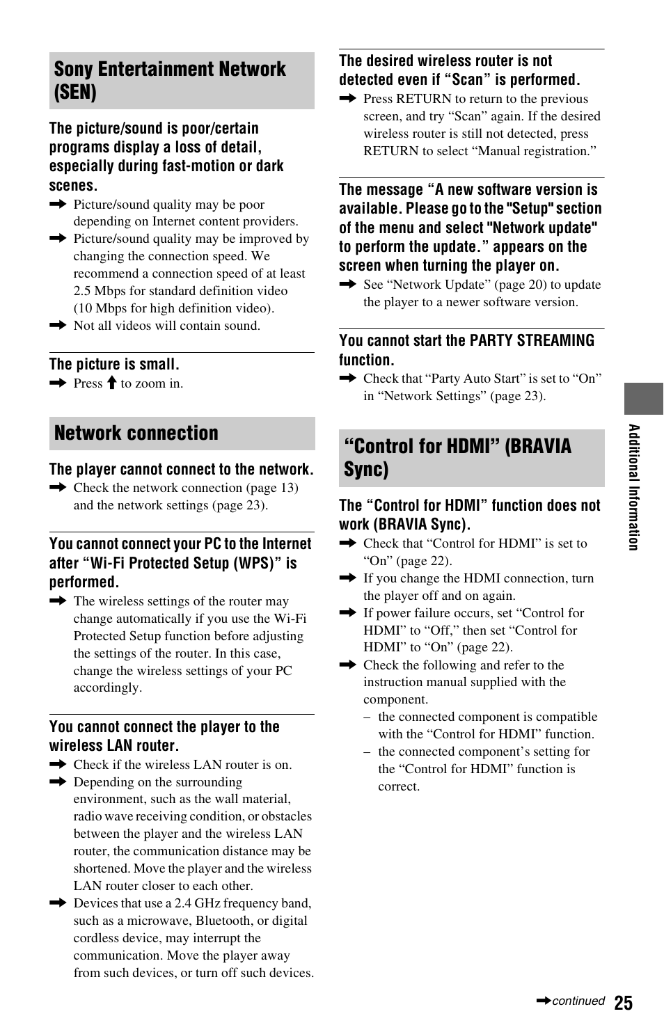 Sony SMP-NX20 User Manual | Page 25 / 32