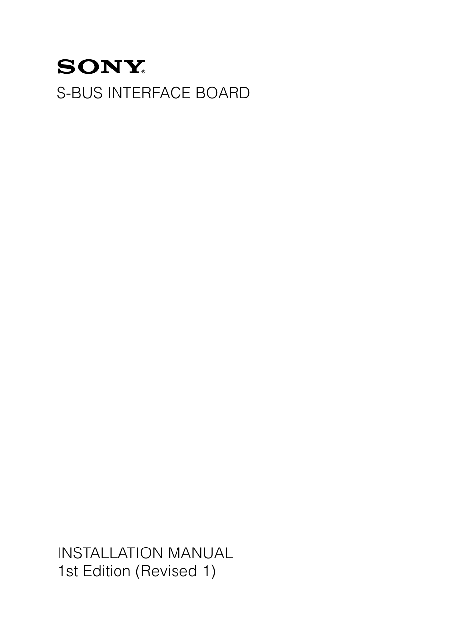Sony BKP-7933 User Manual | 56 pages