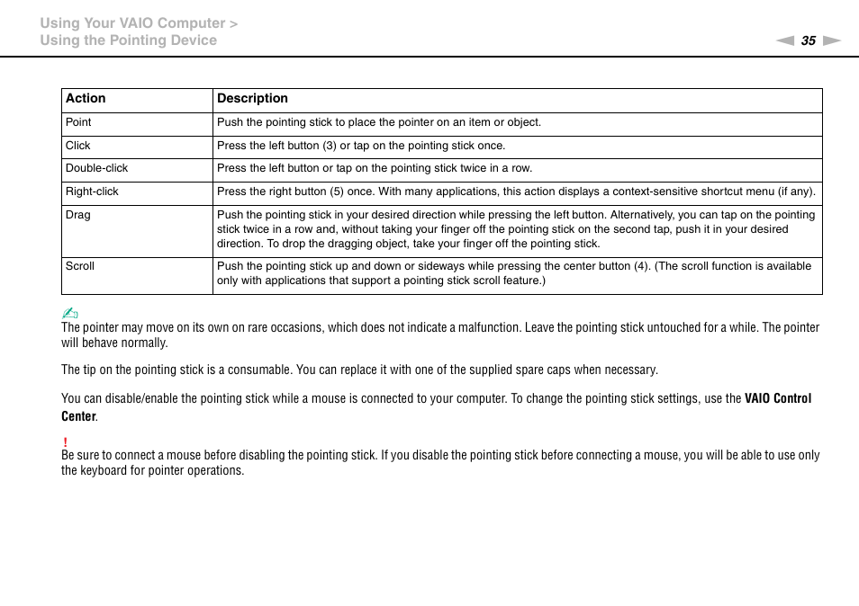 Sony VAIO VGN-P User Manual | Page 35 / 155