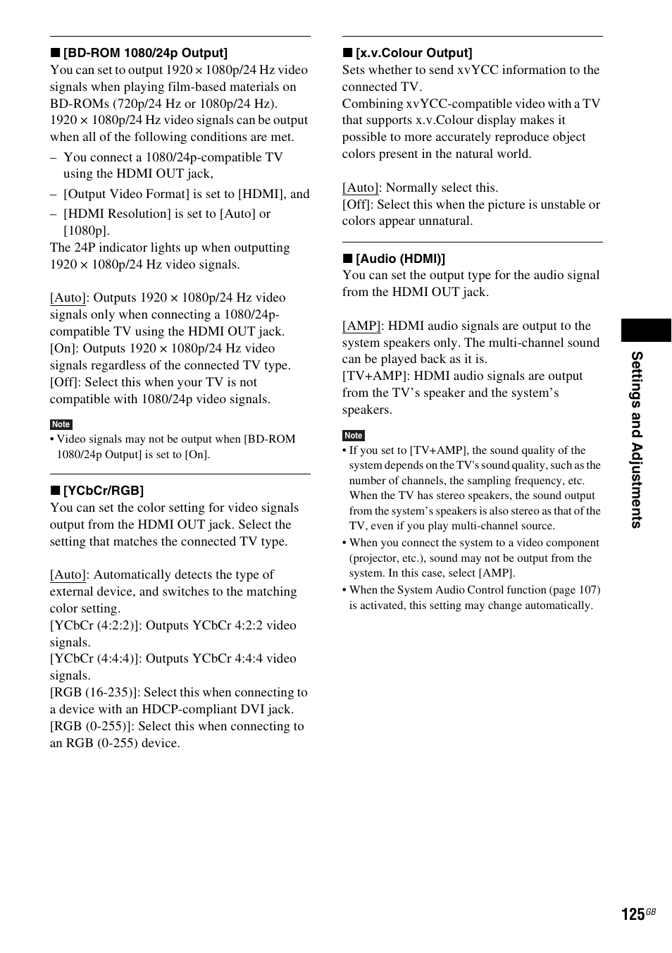 Sony BDV-IT1000 User Manual | Page 125 / 159