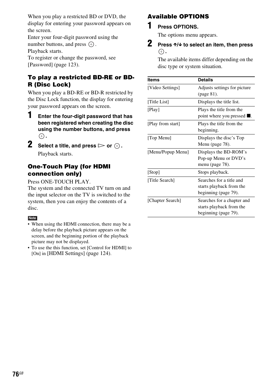 Sony BDV-IT1000 User Manual | Page 76 / 159