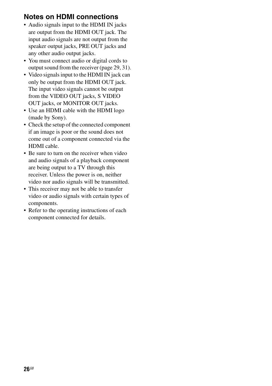 Sony STR-DA1200ES User Manual | Page 26 / 111