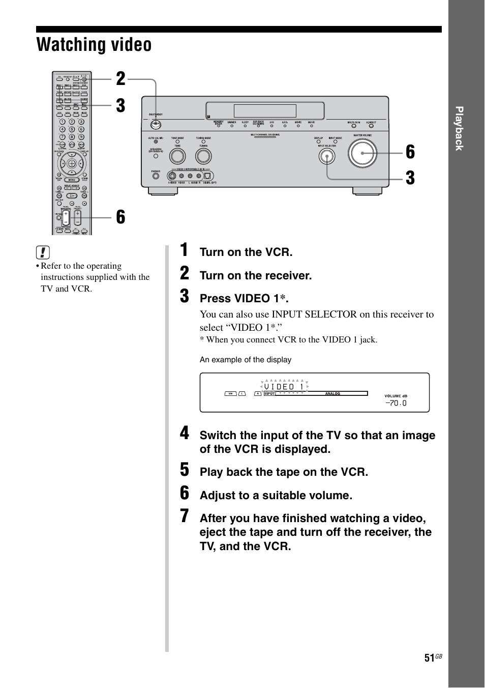 Watching video | Sony STR-DA1200ES User Manual | Page 51 / 111