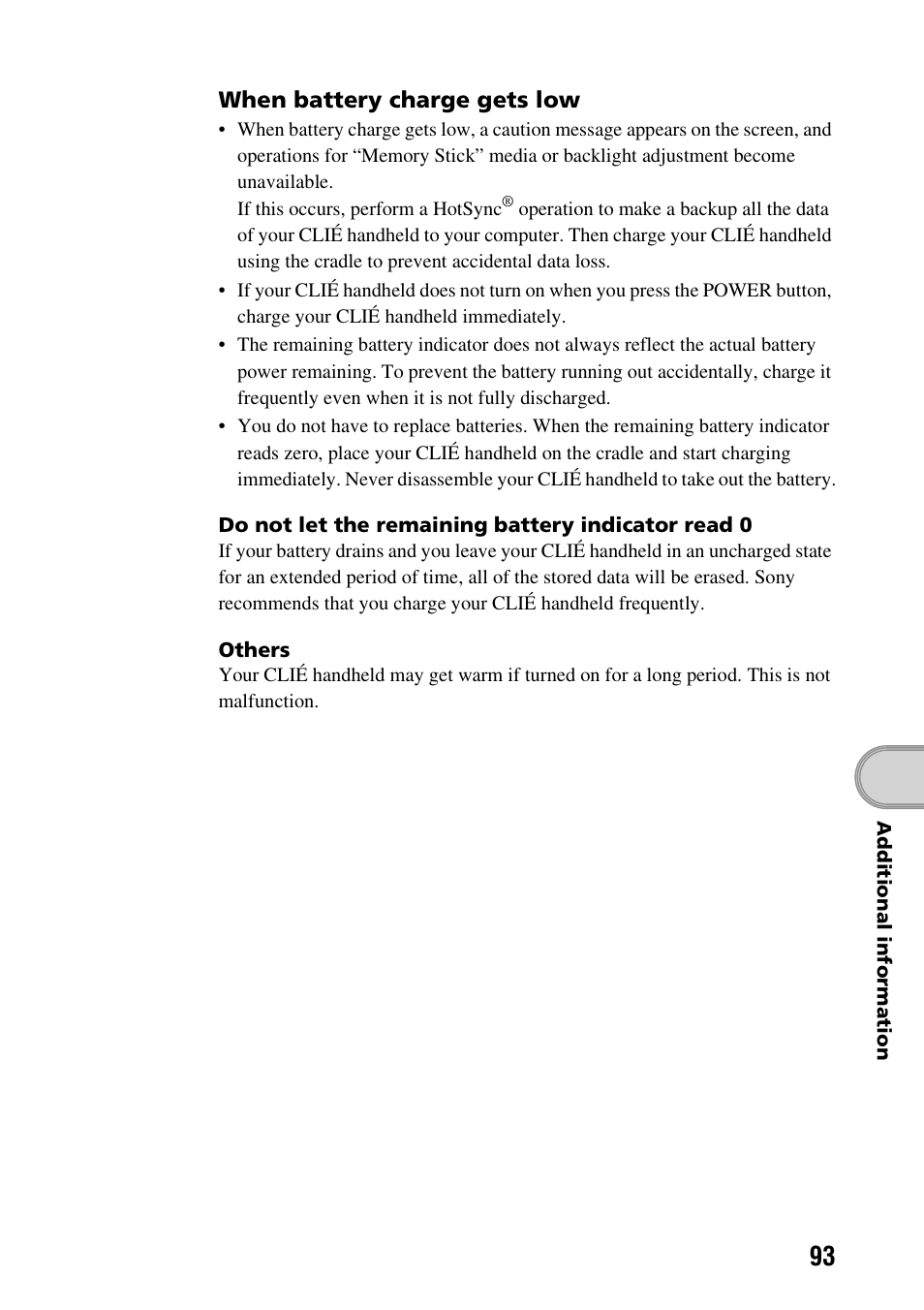 Sony PEG-NX60 User Manual | Page 93 / 104