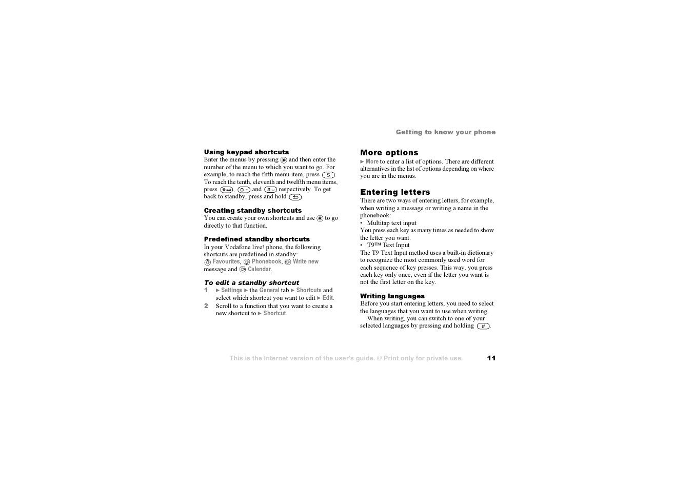 Sony F500i User Manual | Page 11 / 94