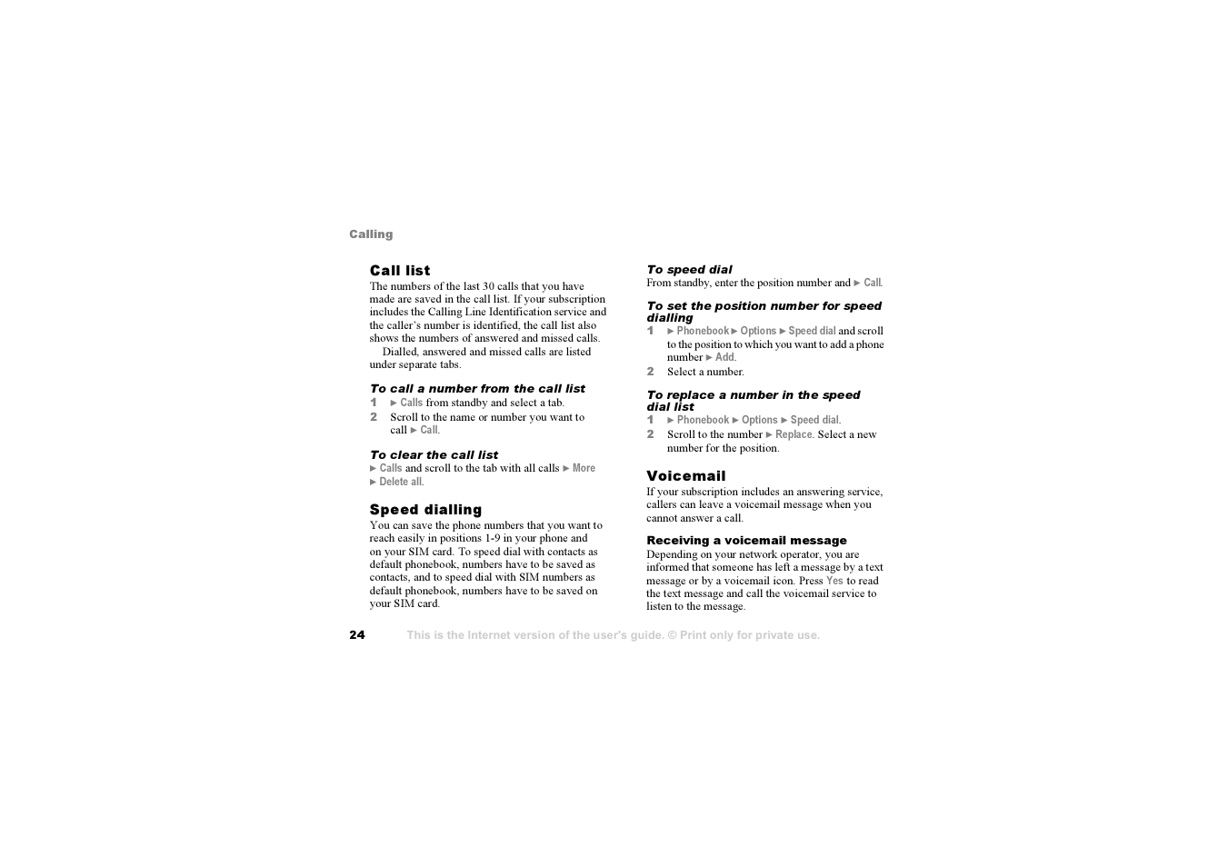 24 call list, an | Sony F500i User Manual | Page 24 / 94