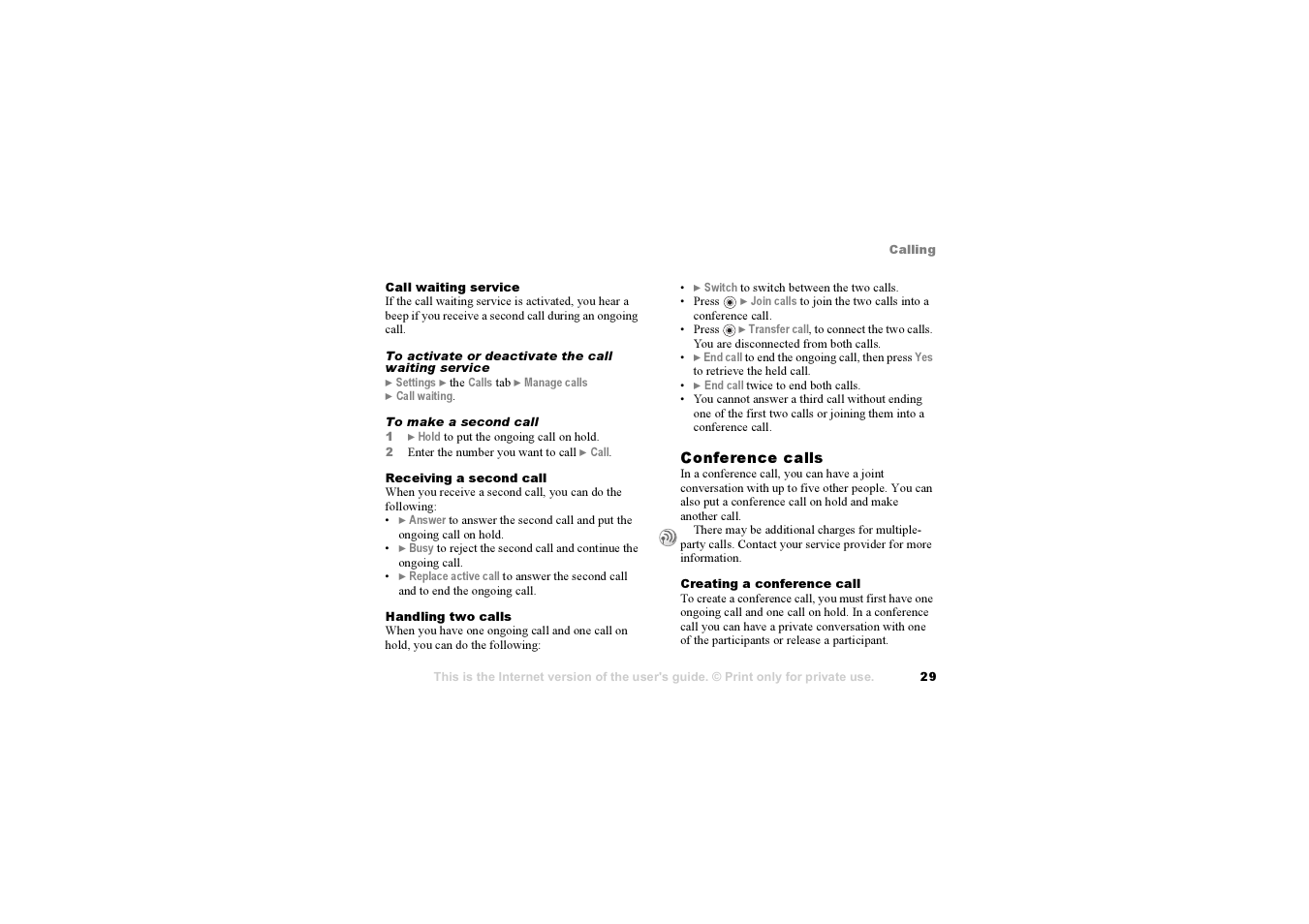 Sony F500i User Manual | Page 29 / 94