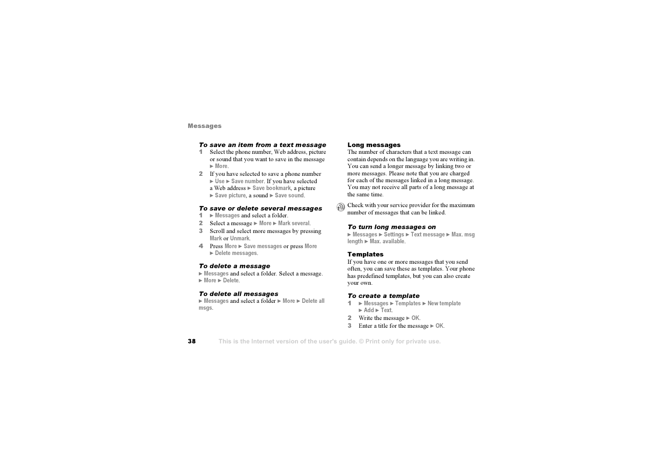 Sony F500i User Manual | Page 38 / 94