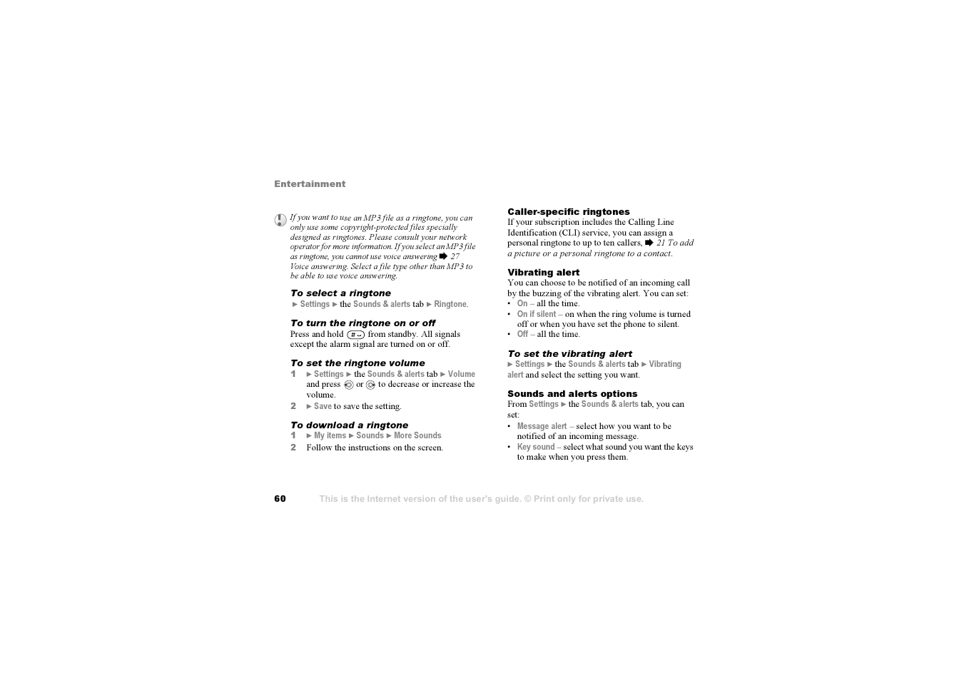 Sony F500i User Manual | Page 60 / 94