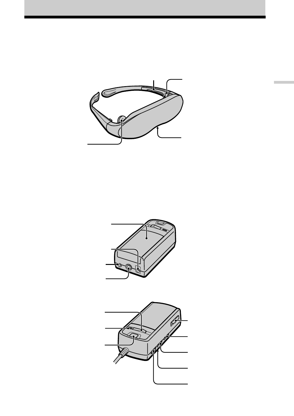Locating the parts and controls, Display unit power supply box | Sony PLM-A35 User Manual | Page 11 / 30