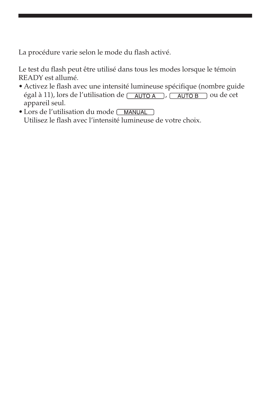 Test du flash | Sony HVL-F32X User Manual | Page 55 / 88