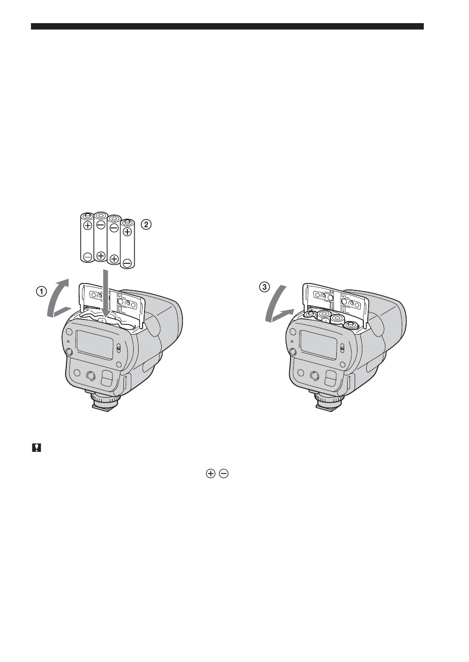 Installing the batteries | Sony HVL-F32X User Manual | Page 67 / 88