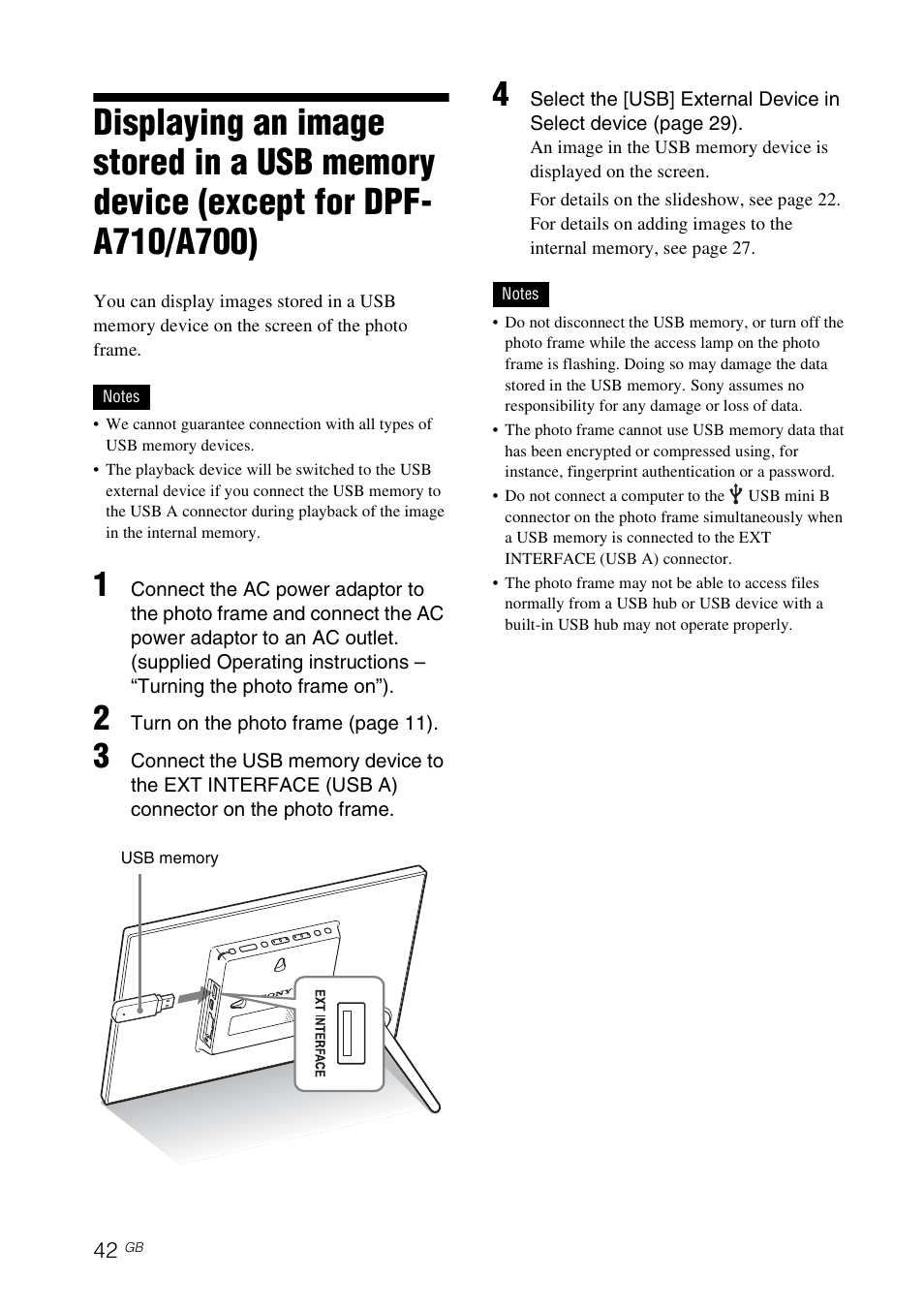 Sony DPF-A710/A700 User Manual | Page 42 / 55