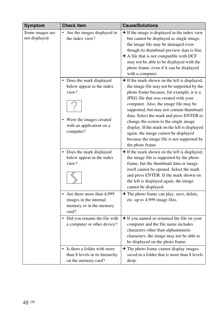 Sony DPF-A710/A700 User Manual | Page 48 / 55