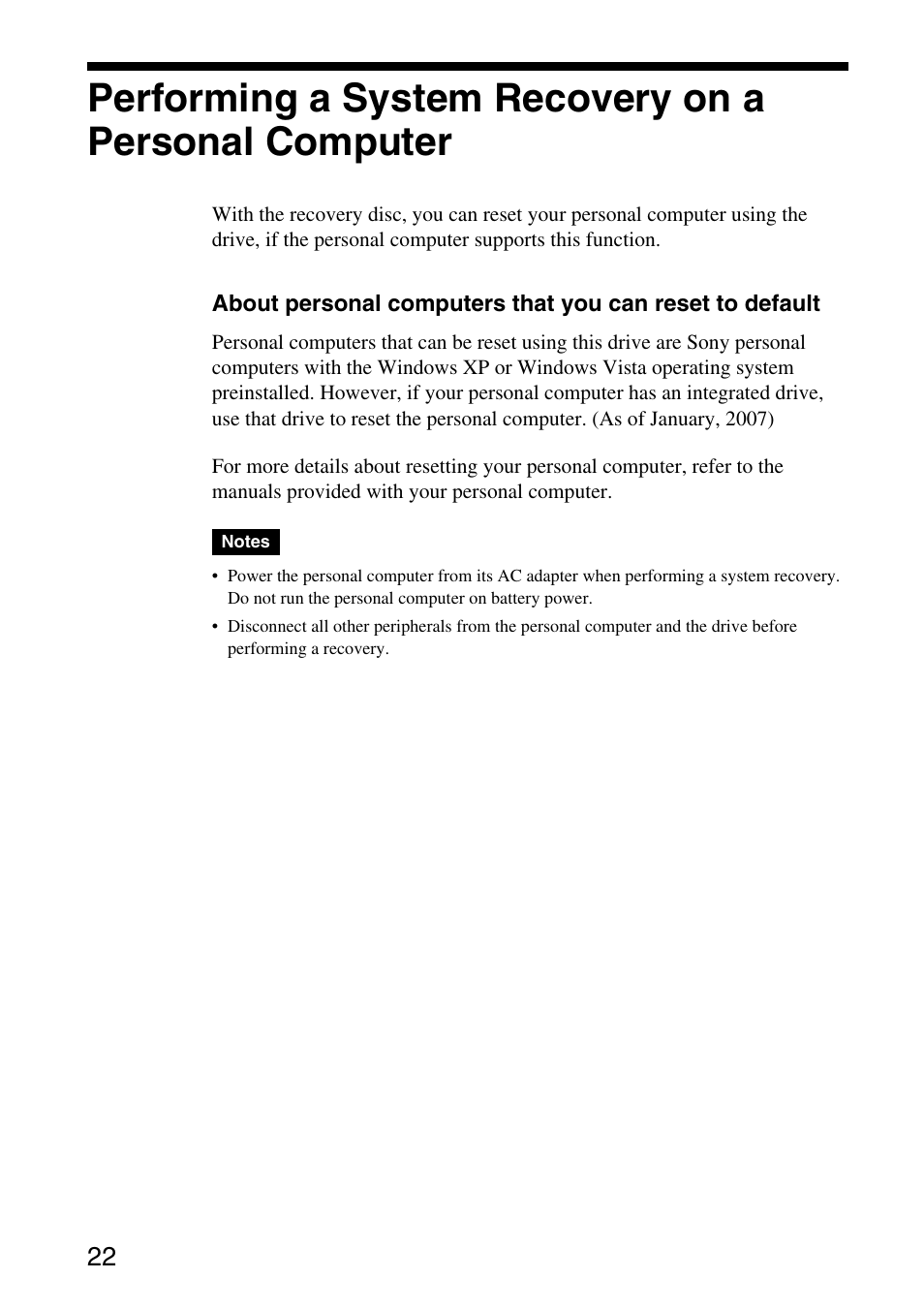 Sony DVDRW DRIVE VGP-DDRW4 User Manual | Page 22 / 35