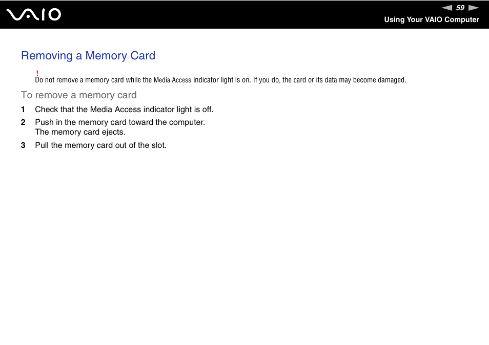 Sony VAIO V G N - B Z 5 6 0 User Manual | Page 59 / 228