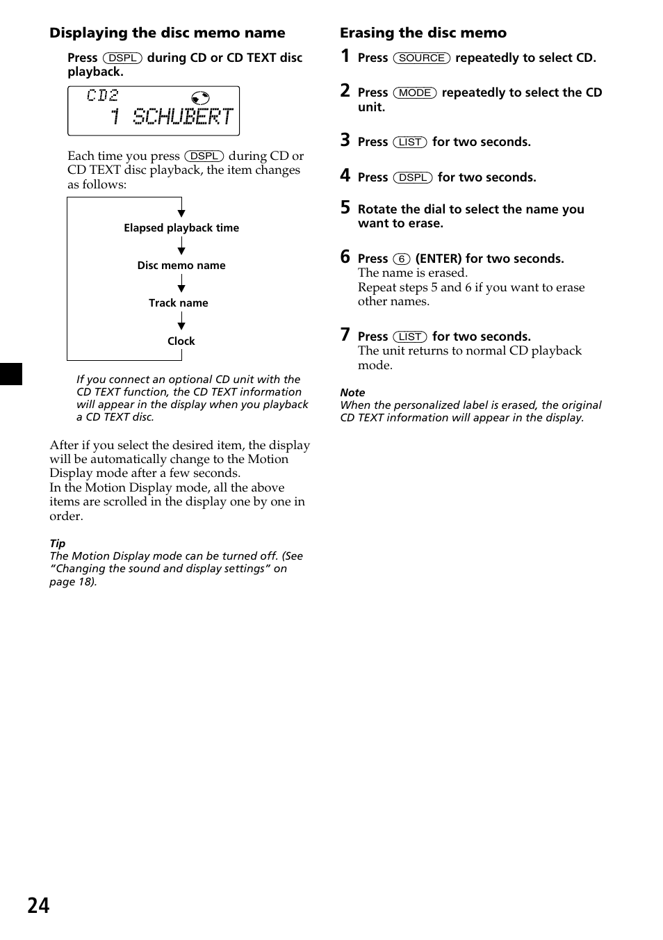 Sony CDX-C7850 User Manual | Page 24 / 36