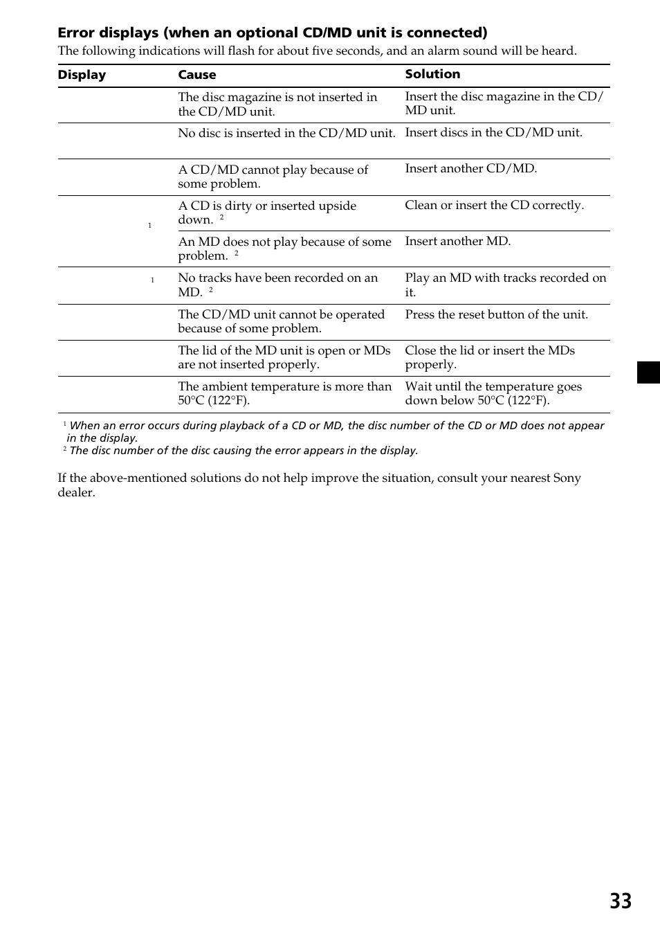 Sony CDX-C7850 User Manual | Page 33 / 36