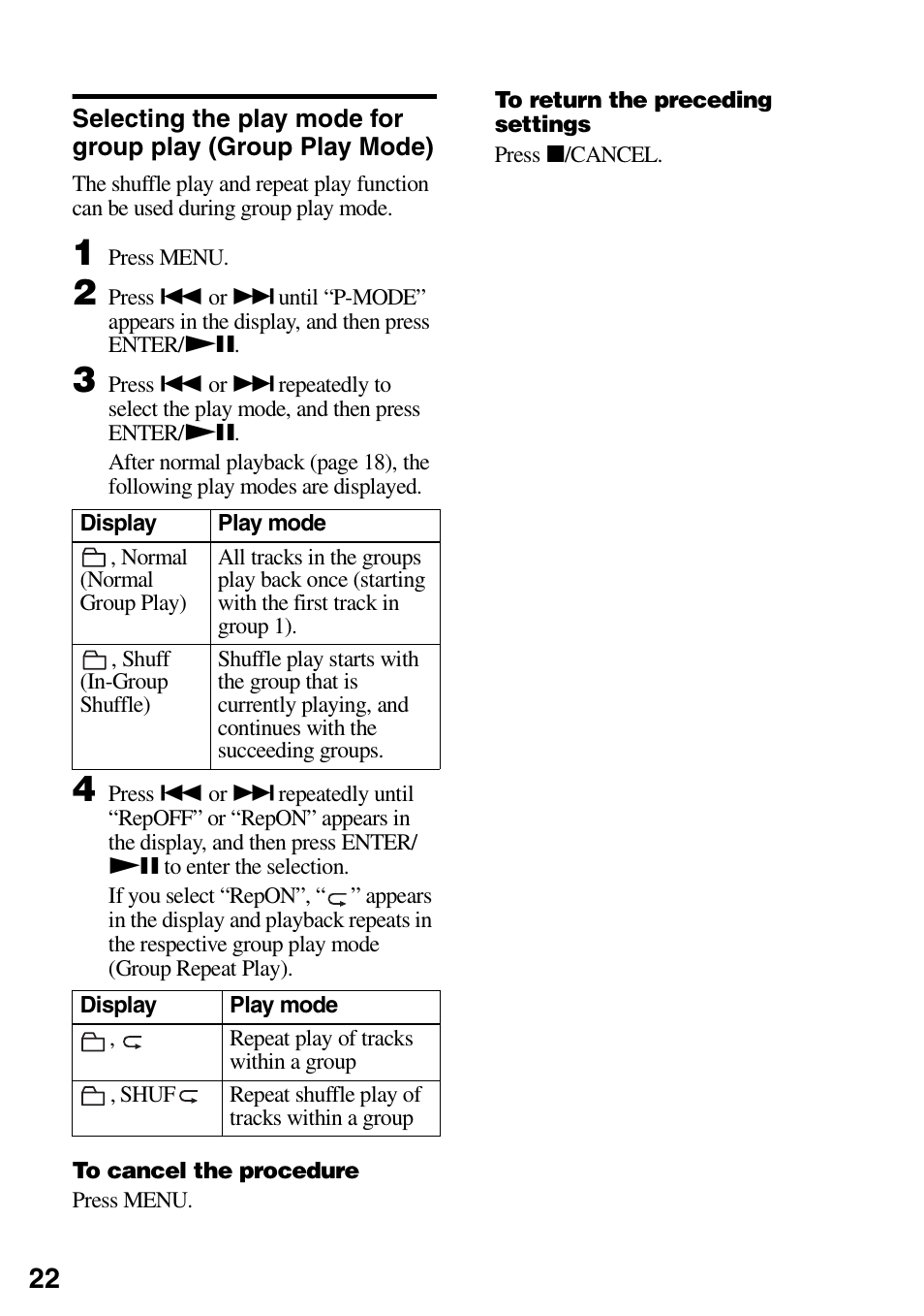 Sony MZ-DN430 User Manual | Page 22 / 56