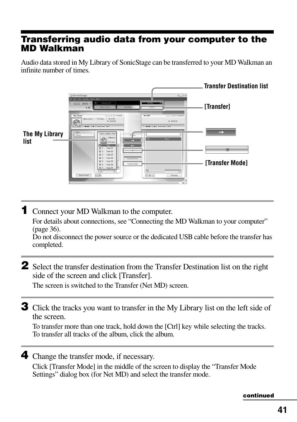 Sony MZ-DN430 User Manual | Page 41 / 56