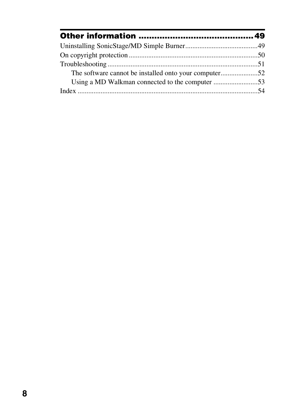 Sony MZ-DN430 User Manual | Page 8 / 56
