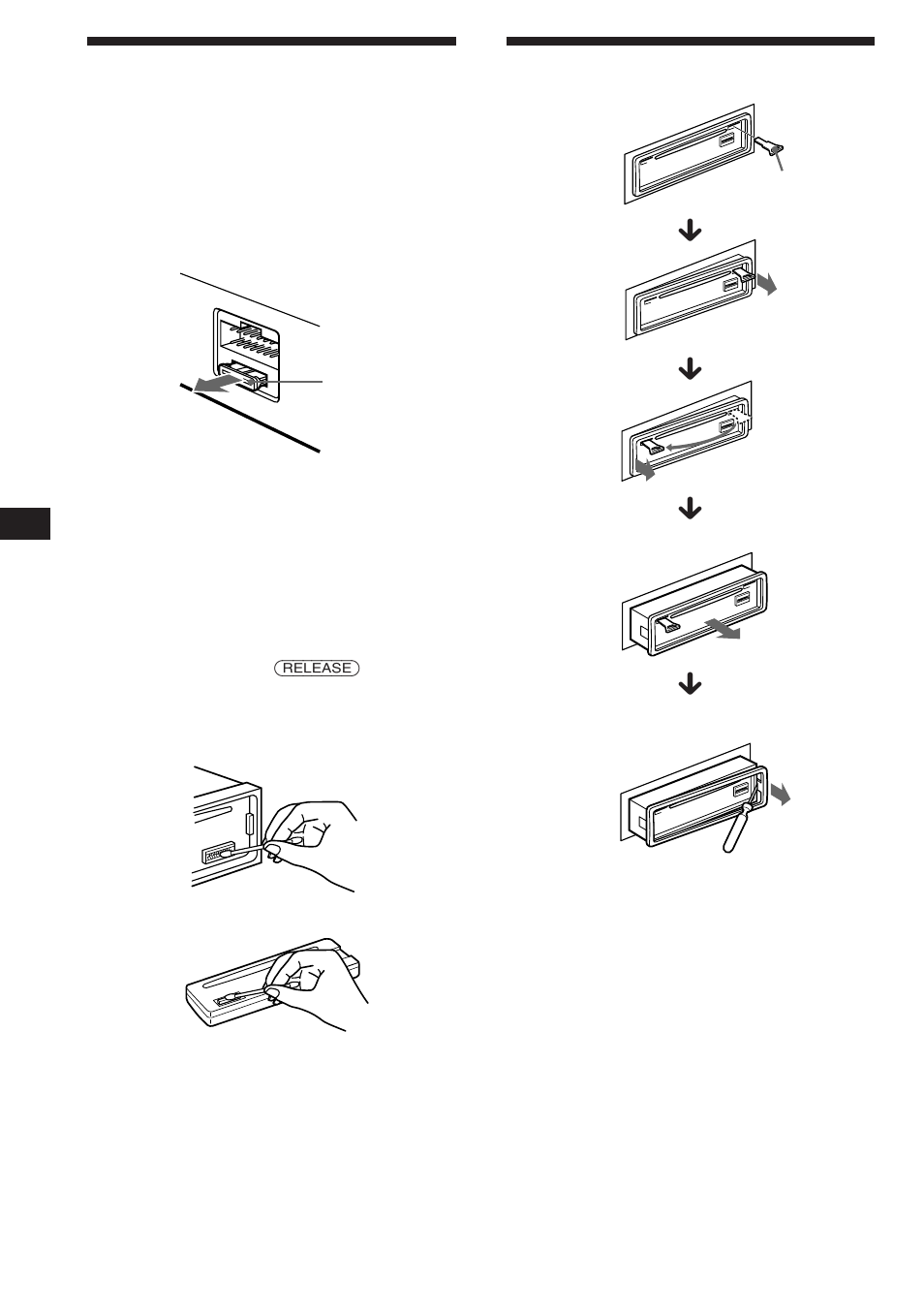Dismounting the unit, Maintenance | Sony CDX-C460 User Manual | Page 16 / 46