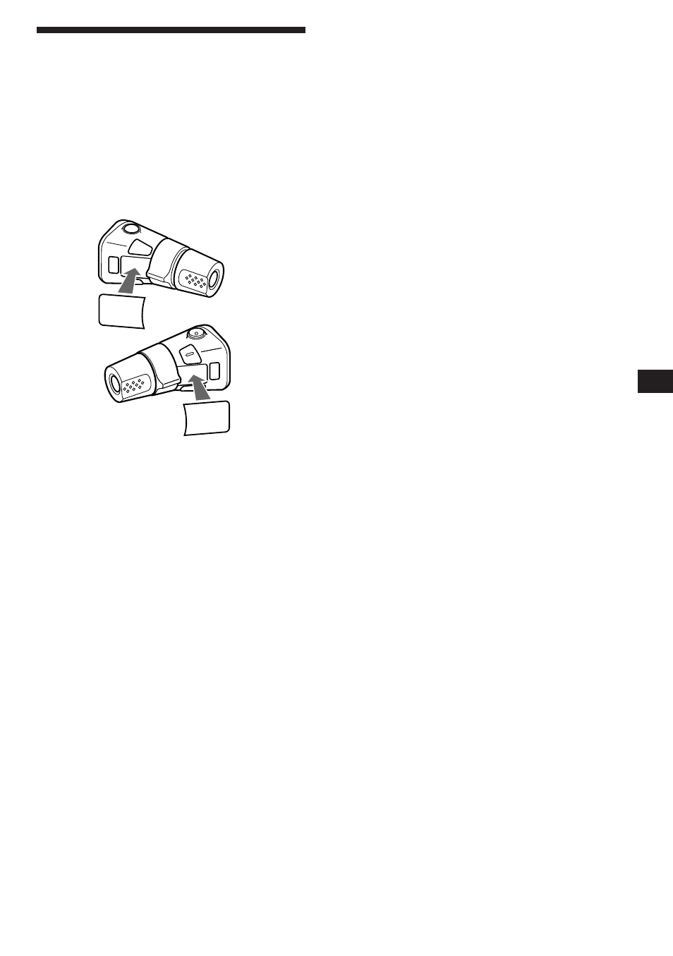 Attaching the label to the rotary remote | Sony CDX-C460 User Manual | Page 17 / 46